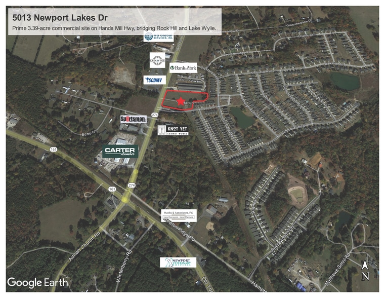 5013 Newport Lakes Drive, Rock Hill, SC à vendre - Aérien – Image 1 sur 3