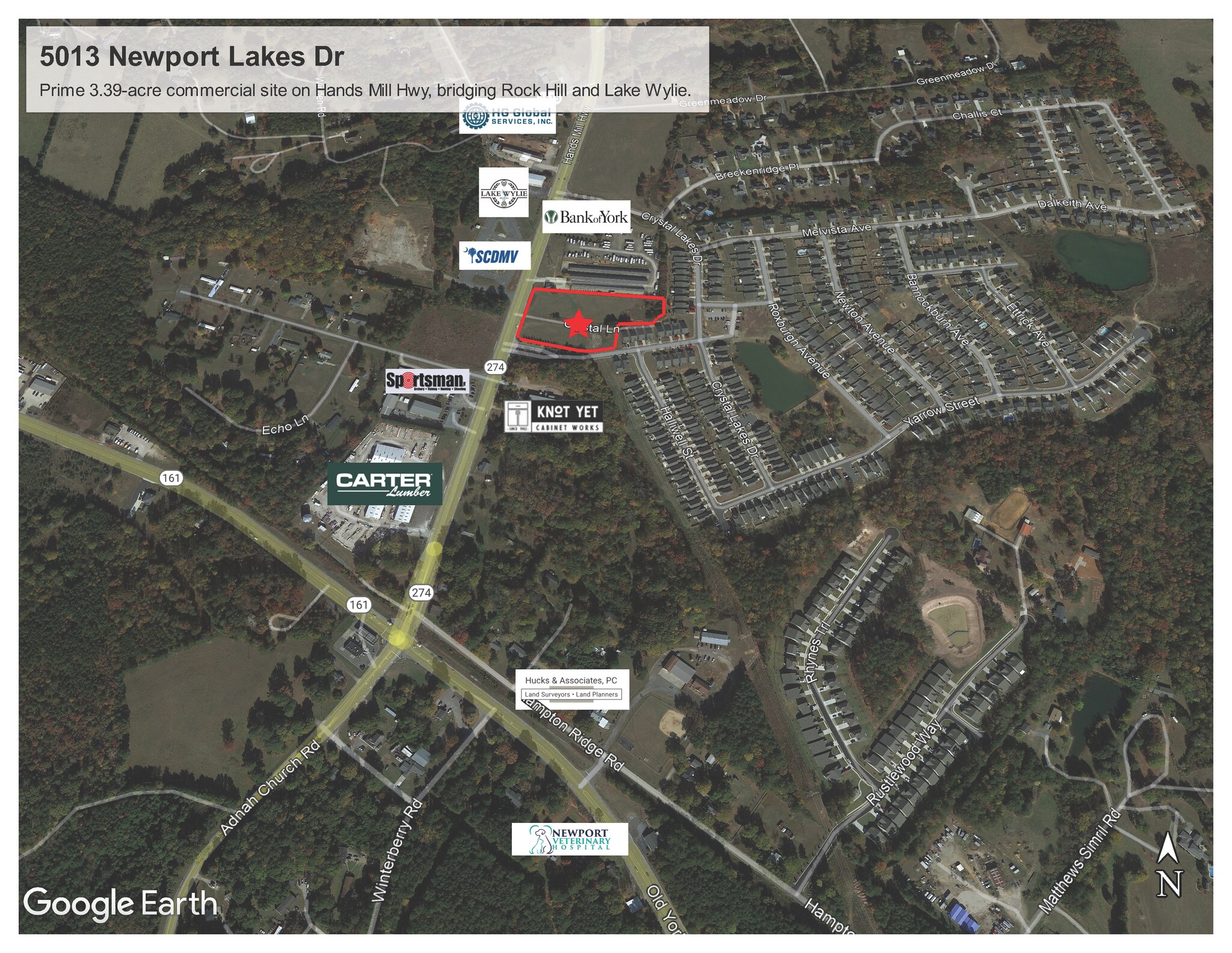 5013 Newport Lakes Drive, Rock Hill, SC à vendre Aérien– Image 1 sur 4