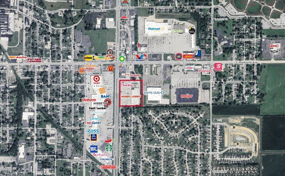 1805 E Markland Ave, Kokomo, IN à louer - Aérien – Image 2 sur 6