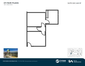 9601 Jones Rd, Houston, TX à louer Plan d’étage– Image 1 sur 1