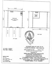 108 Clematis Ave, Waltham, MA à louer Plan d’étage– Image 1 sur 1
