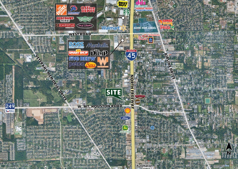 9411 North Fwy, Houston, TX à louer - Aérien – Image 2 sur 3