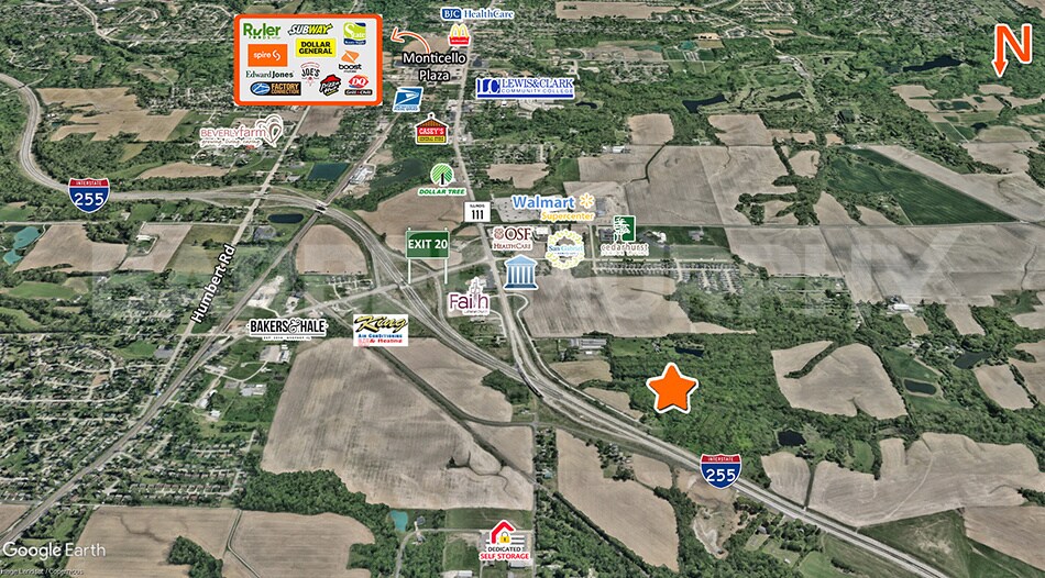 7308 Godfrey Rd, Godfrey, IL à vendre - Aérien – Image 2 sur 2
