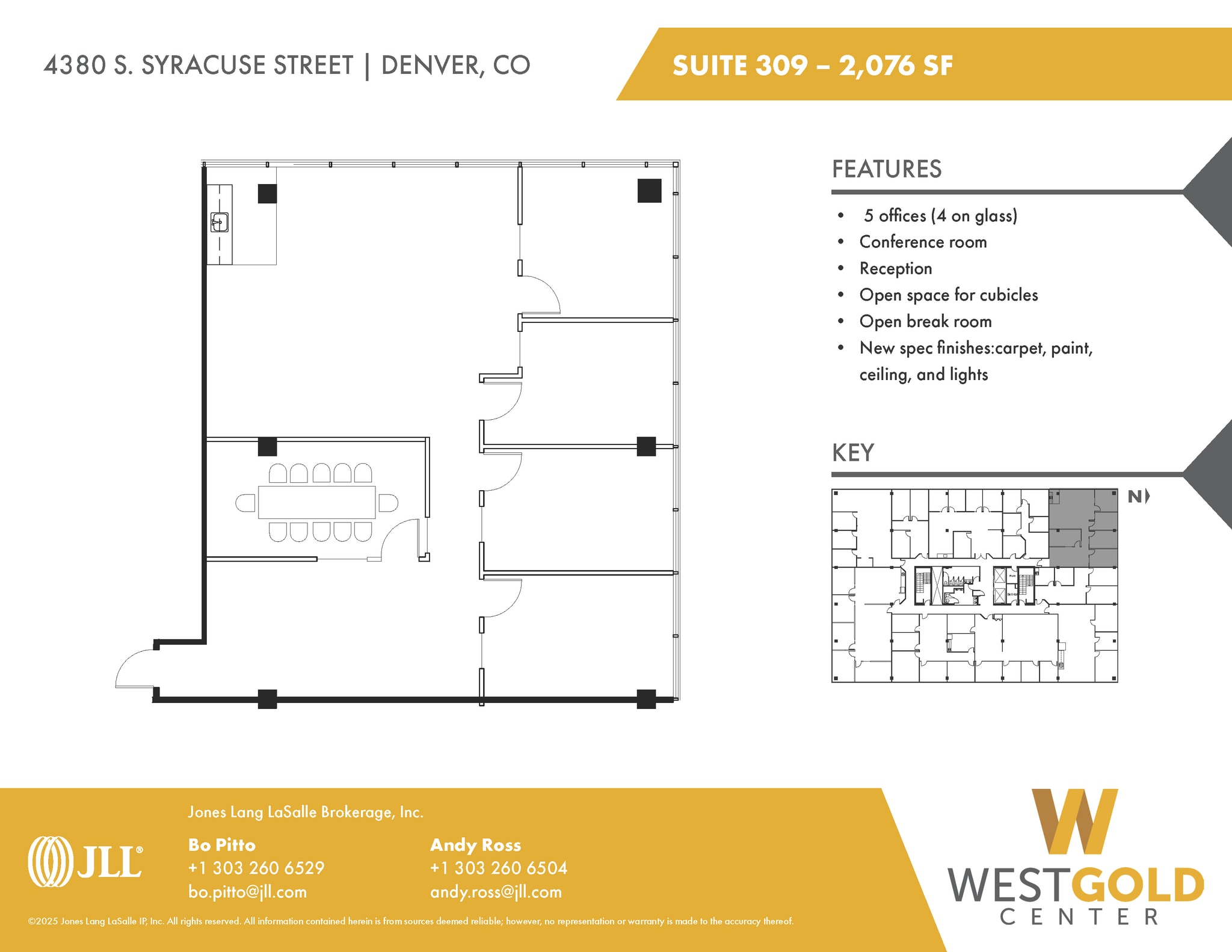 4380 S Syracuse St, Denver, CO à louer Plan d’étage– Image 1 sur 1