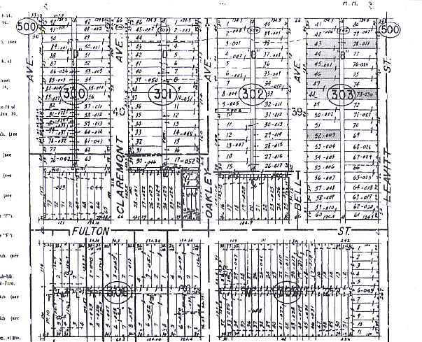 339 N Bell Ave, Chicago, IL à vendre - Plan cadastral – Image 1 sur 2