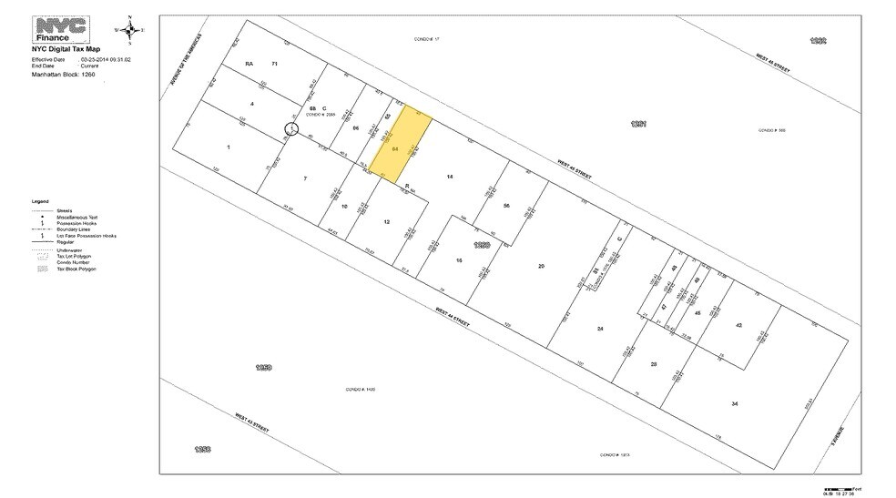 56 W 45th St, New York, NY à louer - Plan cadastral – Image 2 sur 29