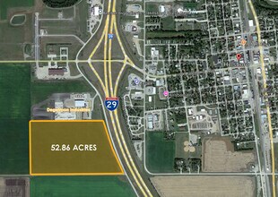 1st St SE & 163rd Ave SE Hillsboro St, Hillsboro, ND - Vue aérienne  vue de carte