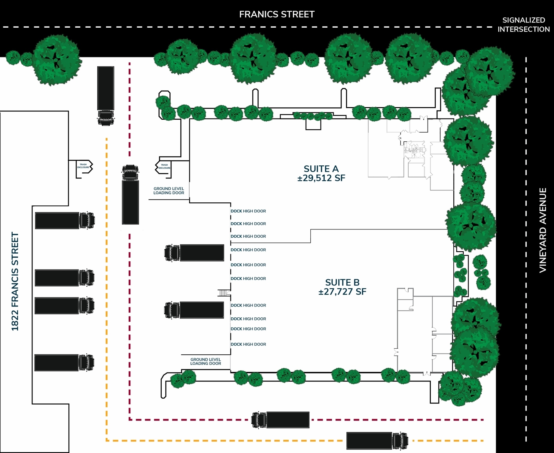 1810 S Vineyard Ave, Ontario, CA à louer Plan de site– Image 1 sur 1