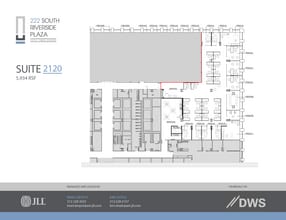 222 S Riverside Plz, Chicago, IL à louer Plan d’étage– Image 1 sur 1