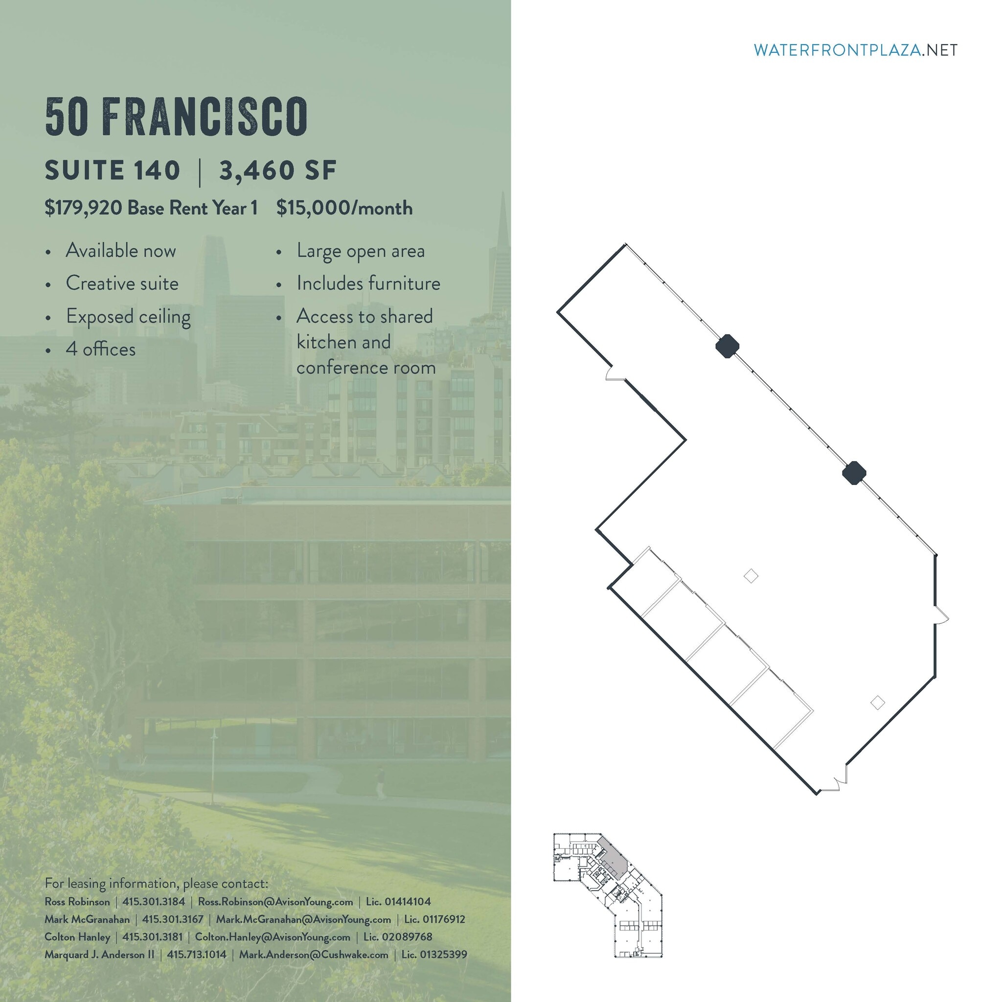 1700 Montgomery St, San Francisco, CA à louer Plan d’étage– Image 1 sur 1