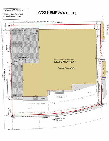 7700 Kempwood Dr, Houston, TX à vendre - Plan de site – Image 2 sur 6