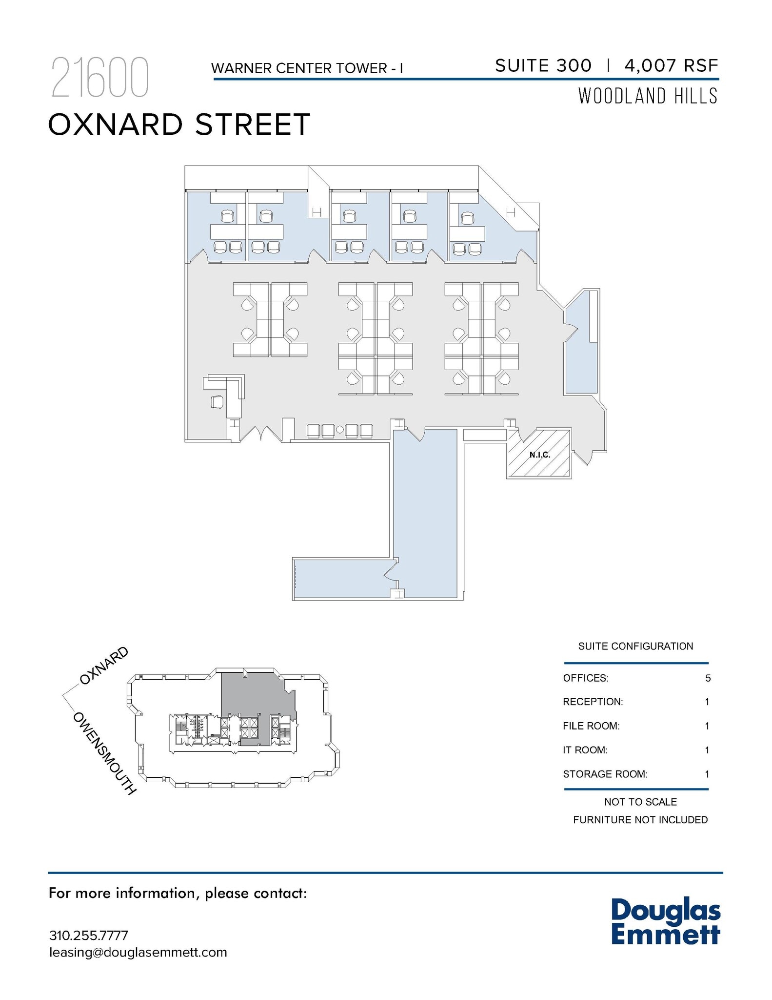 21600 Oxnard St, Woodland Hills, CA à louer Plan d’étage– Image 1 sur 1