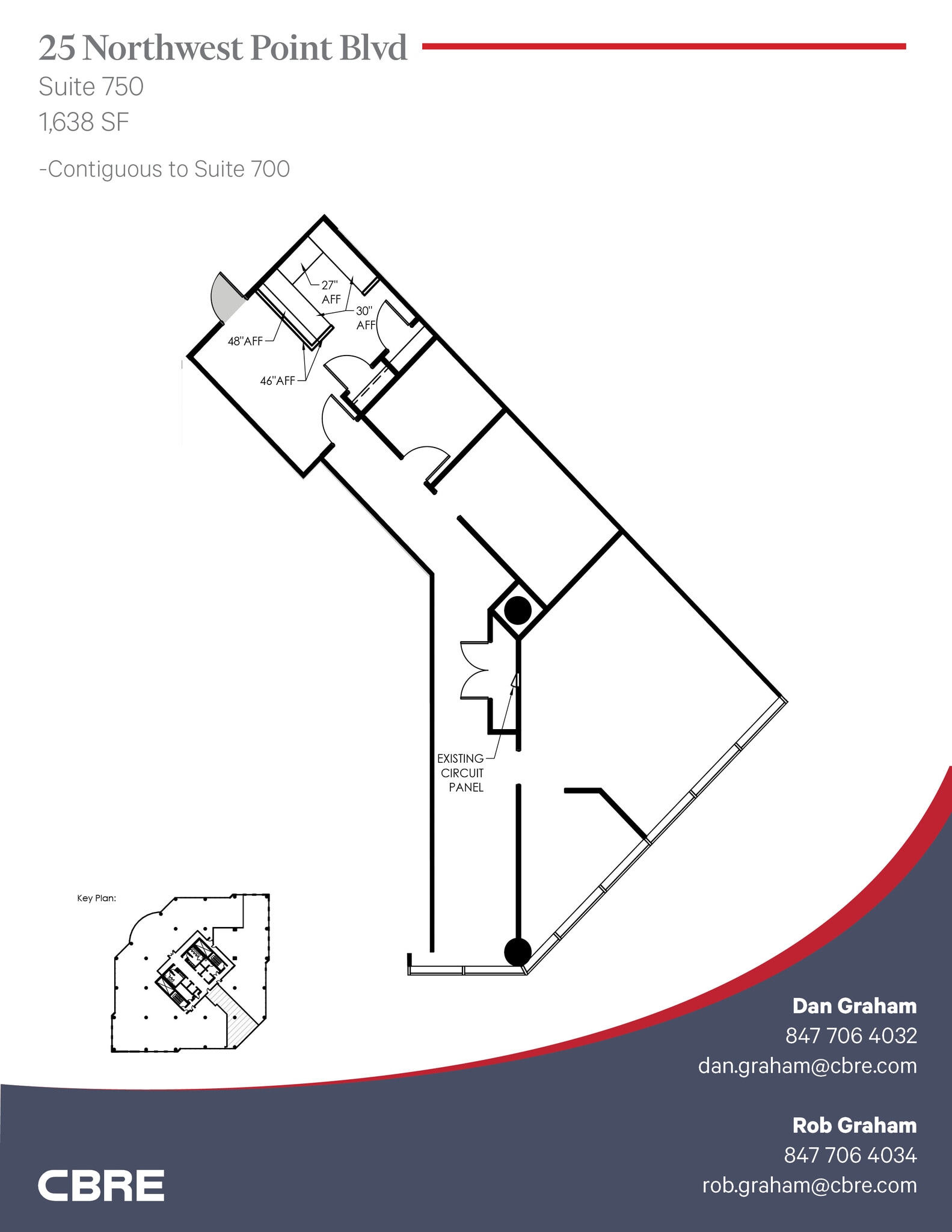25 NW Point Blvd, Elk Grove Village, IL à louer Plan d’étage– Image 1 sur 1