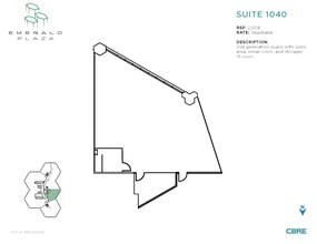 402 W Broadway, San Diego, CA à louer Plan d’étage– Image 1 sur 2