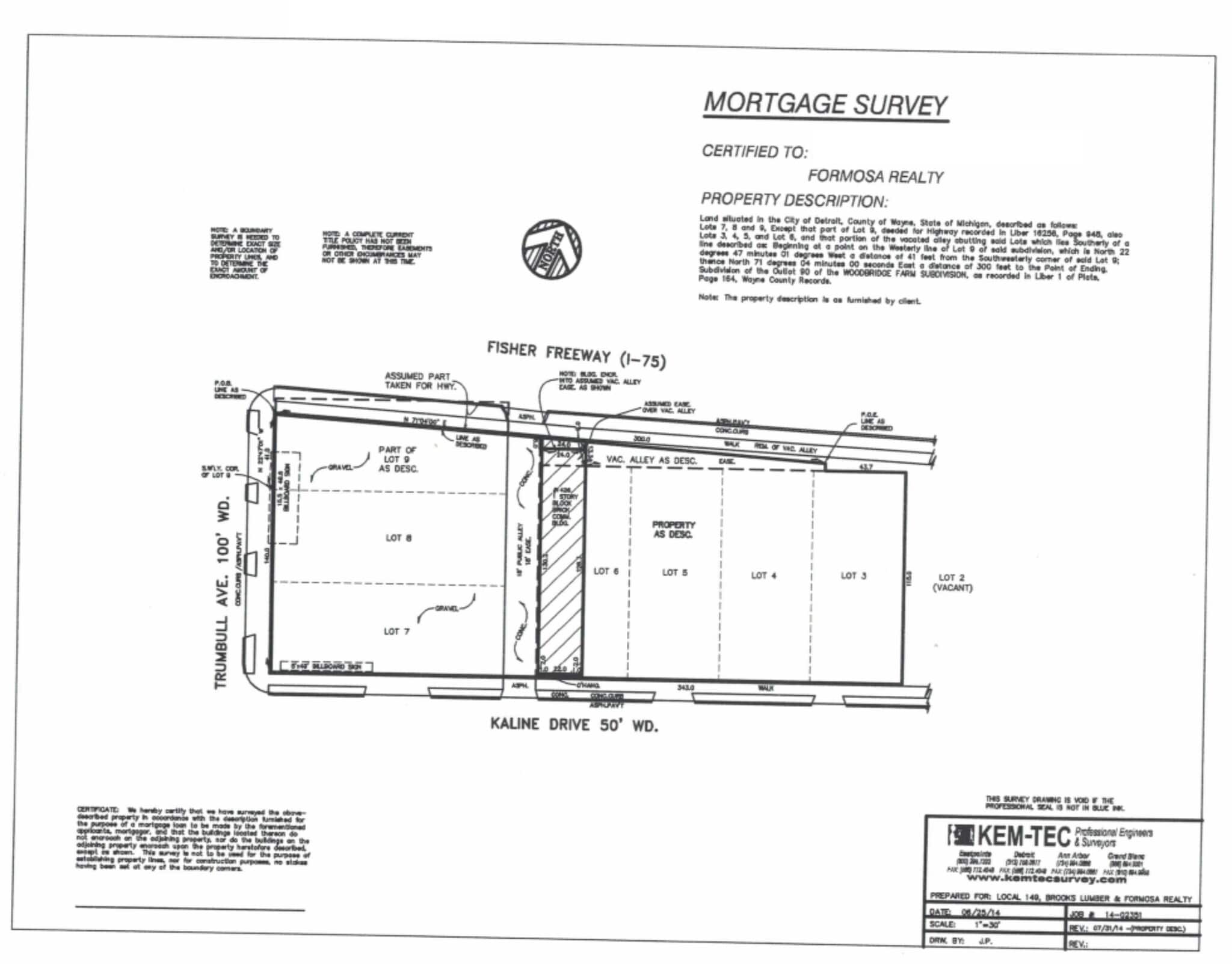 1426 Cherry St, Detroit, MI à louer Plan de site– Image 1 sur 1