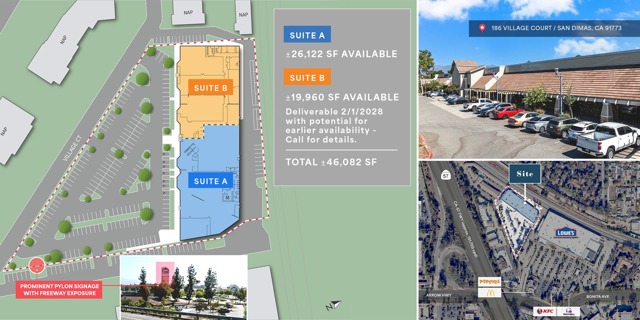 186 Village Ct, San Dimas, CA à louer Plan de site– Image 1 sur 1