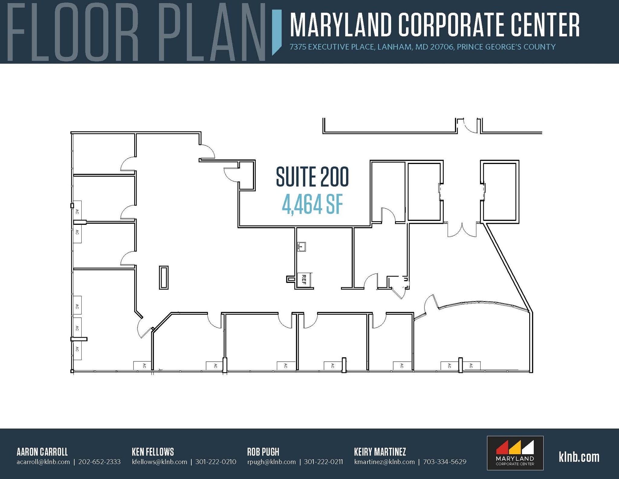 7375 Executive Pl, Lanham, MD à louer Plan d’étage– Image 1 sur 1