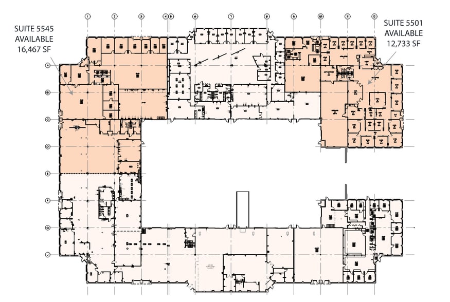 5501-5599 W 74th St, Indianapolis, IN à louer - Plan d’étage – Image 2 sur 3