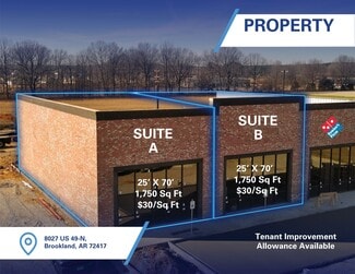 Plus de détails pour 8027 Us 49, Brookland, AR - Bureau/Local commercial à louer