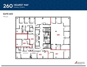 260 Hearst Way, Ottawa, ON à louer Plan d’étage– Image 2 sur 2