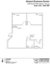 637 S 48th St, Tempe, AZ à louer Plan d’étage– Image 2 sur 6
