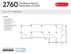 2760 Eisenhower Ave, Alexandria, VA à louer Plan d’étage– Image 1 sur 1