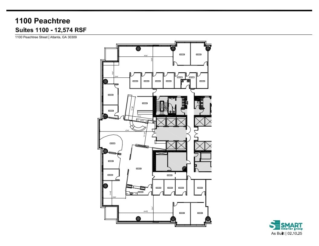 1100 Peachtree St Ne, Atlanta, GA à louer Plan d’étage– Image 1 sur 1