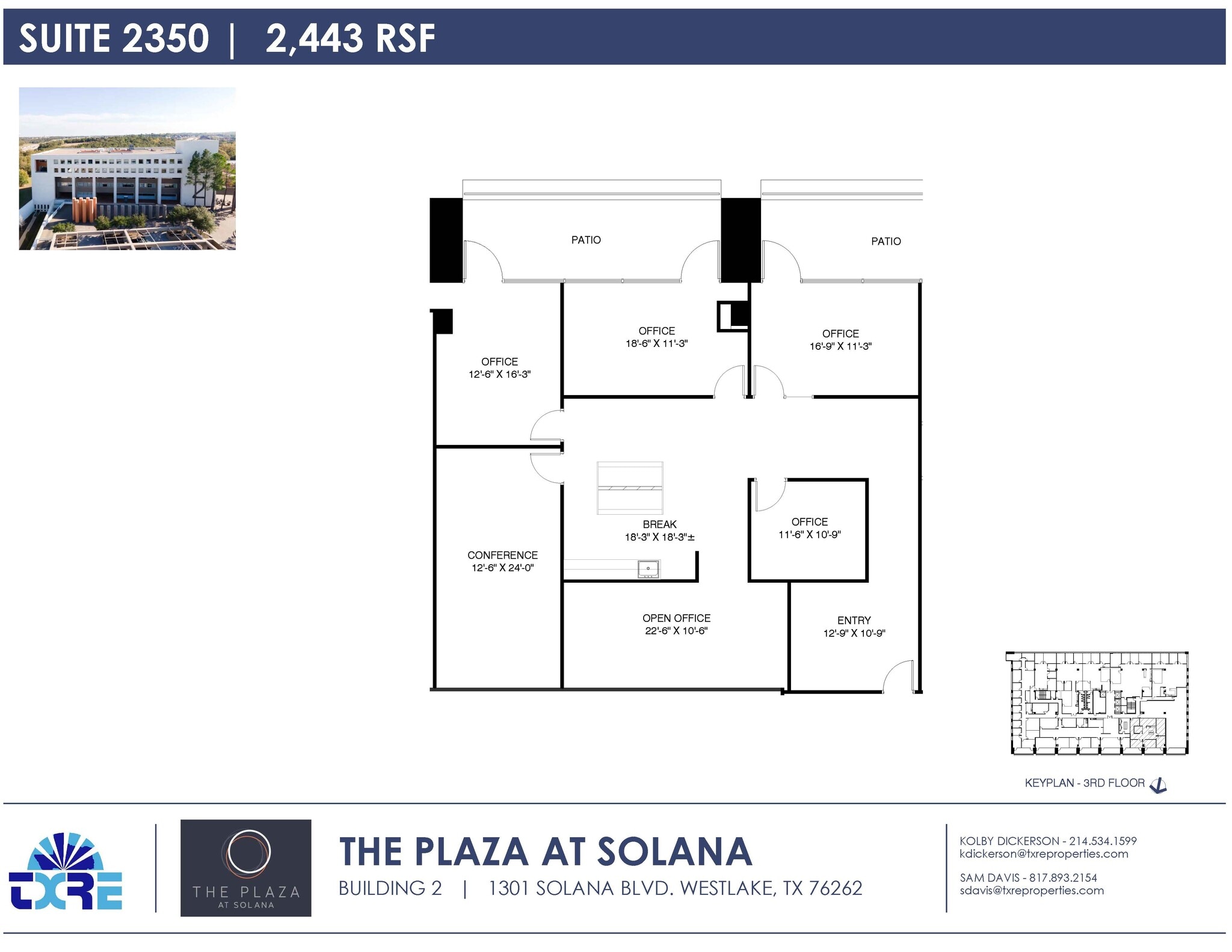 1301 Solana Blvd, Westlake, TX à louer Plan d’étage– Image 1 sur 1