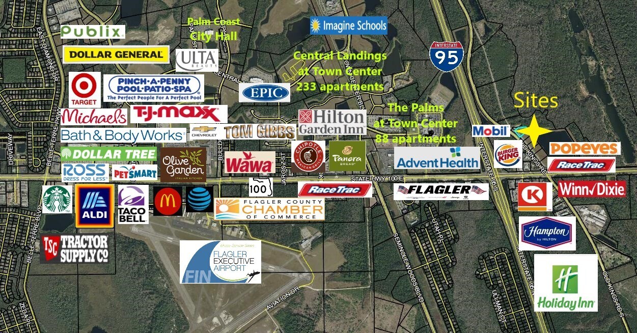 6130 State Highway 100, Palm Coast, FL à vendre Aérien– Image 1 sur 8
