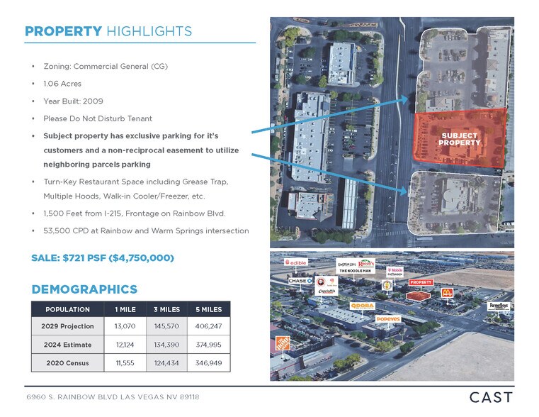 6960 S Rainbow Blvd, Las Vegas, NV à vendre - Photo de l’immeuble – Image 2 sur 21