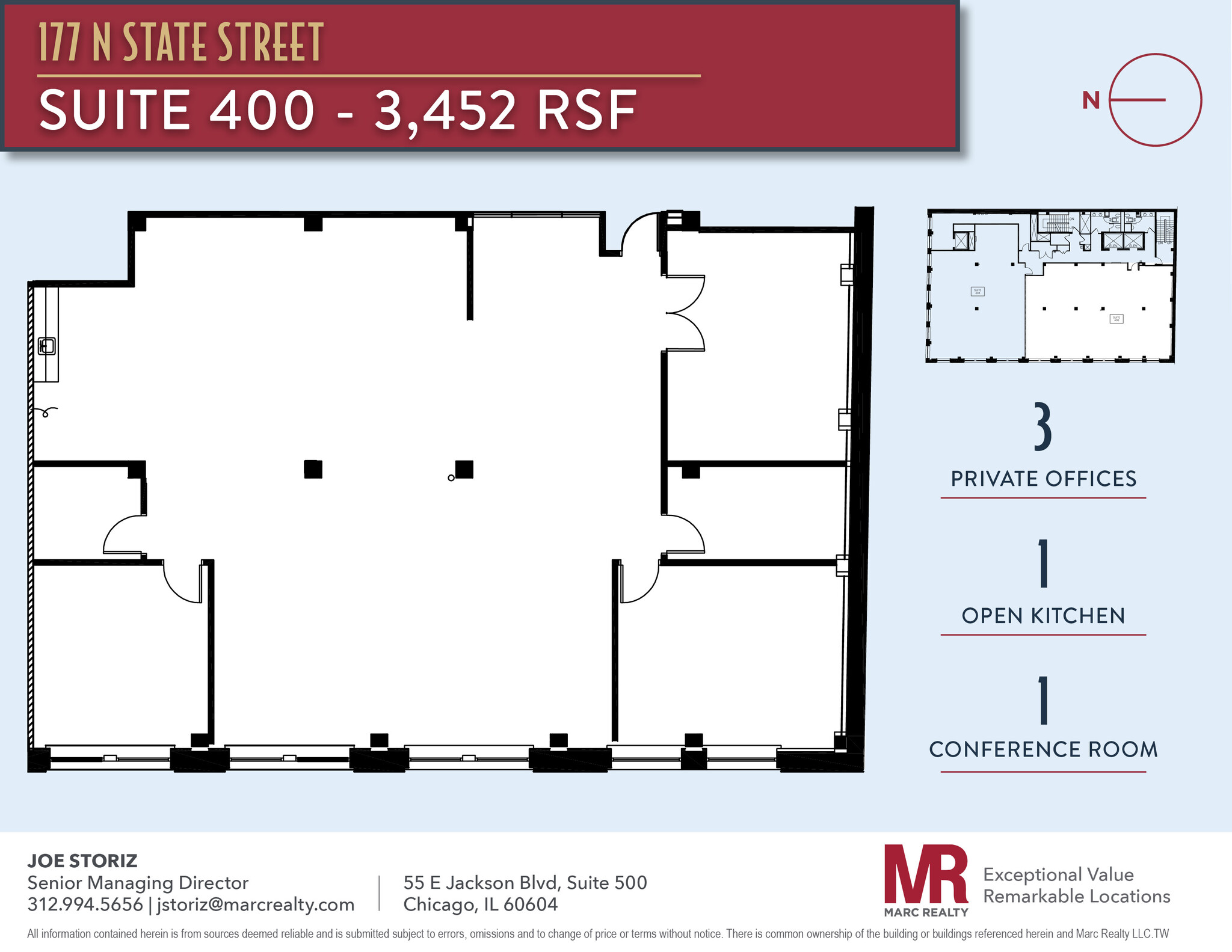 177-191 N State St, Chicago, IL à louer Plan d’étage– Image 1 sur 10