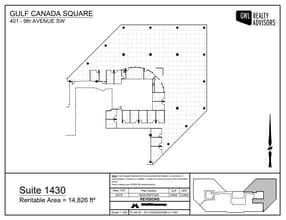 401 9th Ave SW, Calgary, AB à louer Plan d’étage– Image 1 sur 1