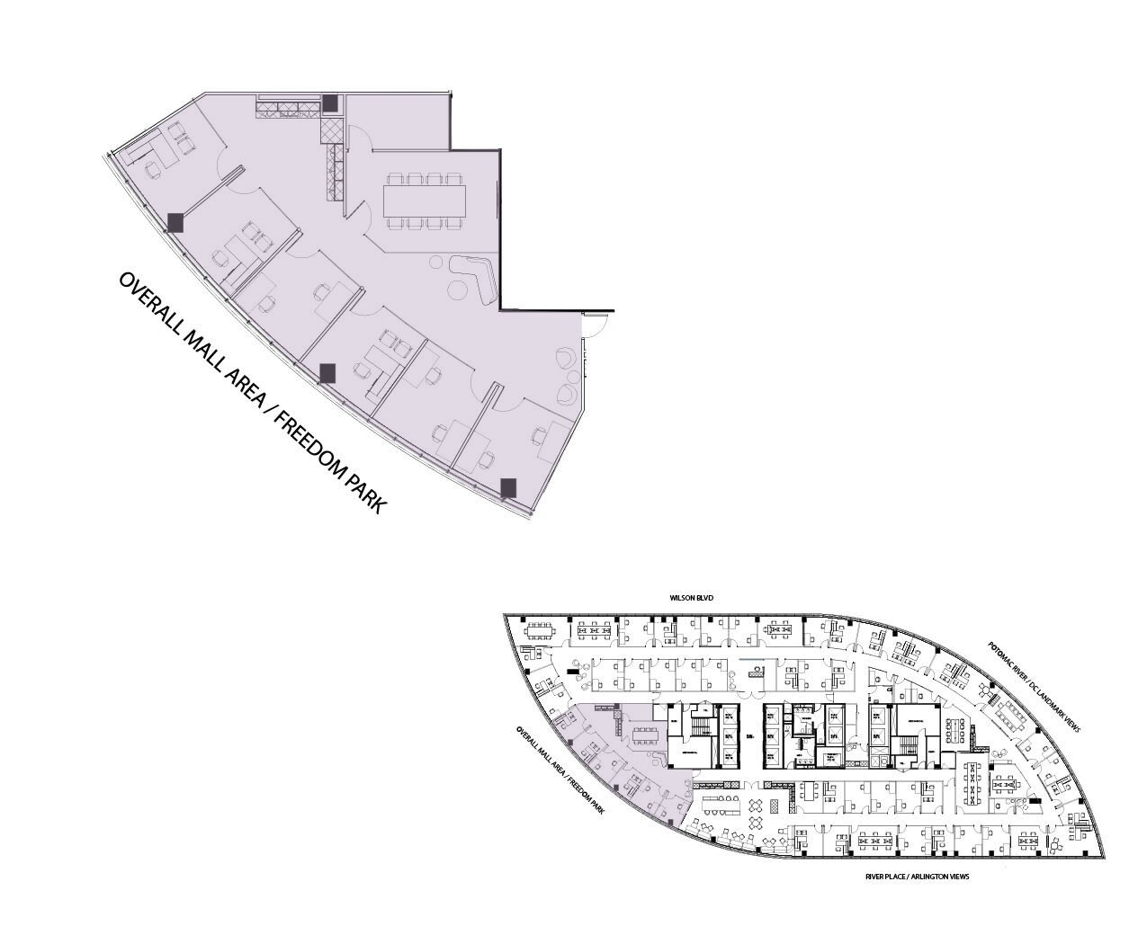 1000 Wilson Blvd, Arlington, VA à louer Plan d’étage– Image 1 sur 1