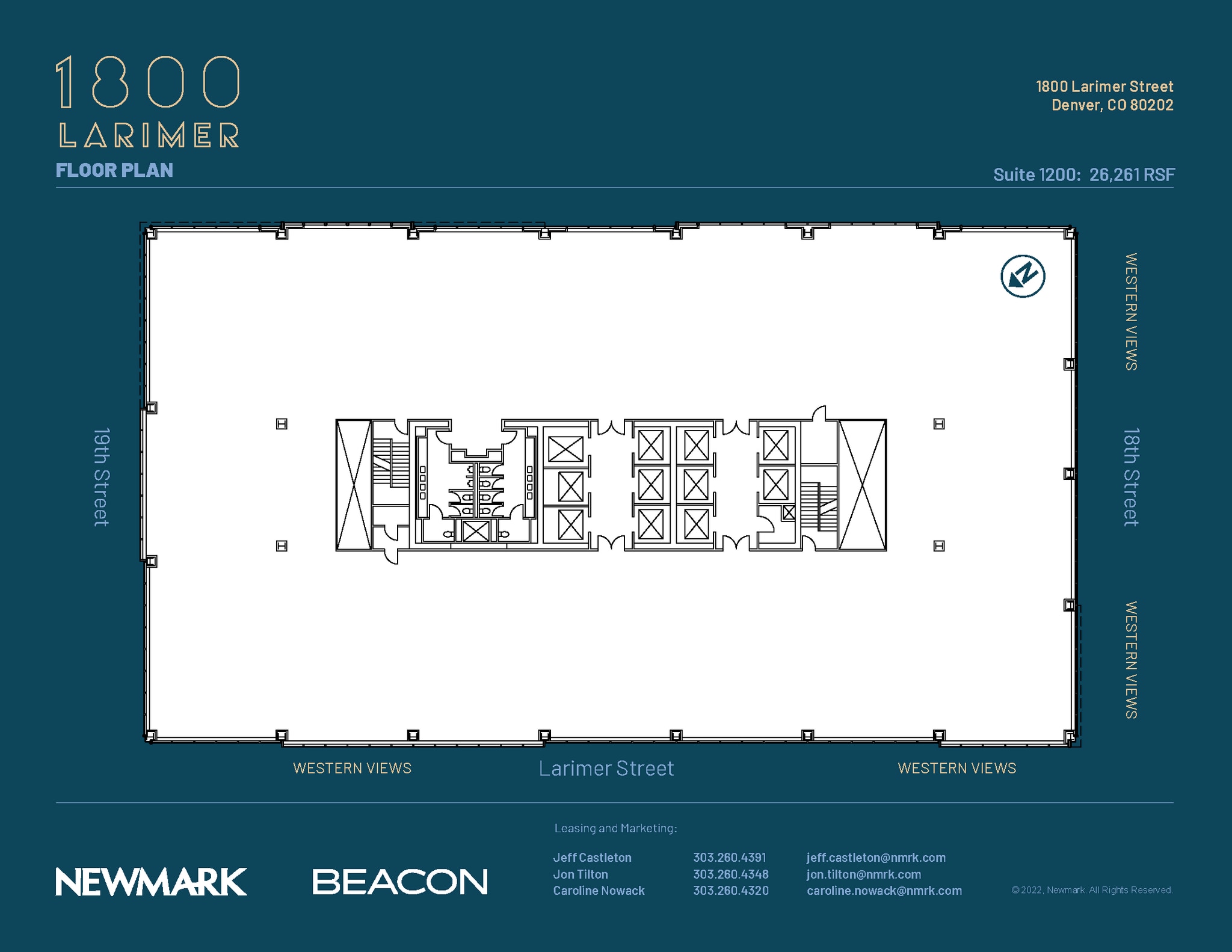 1800 Larimer St, Denver, CO à louer Plan d’étage– Image 1 sur 1