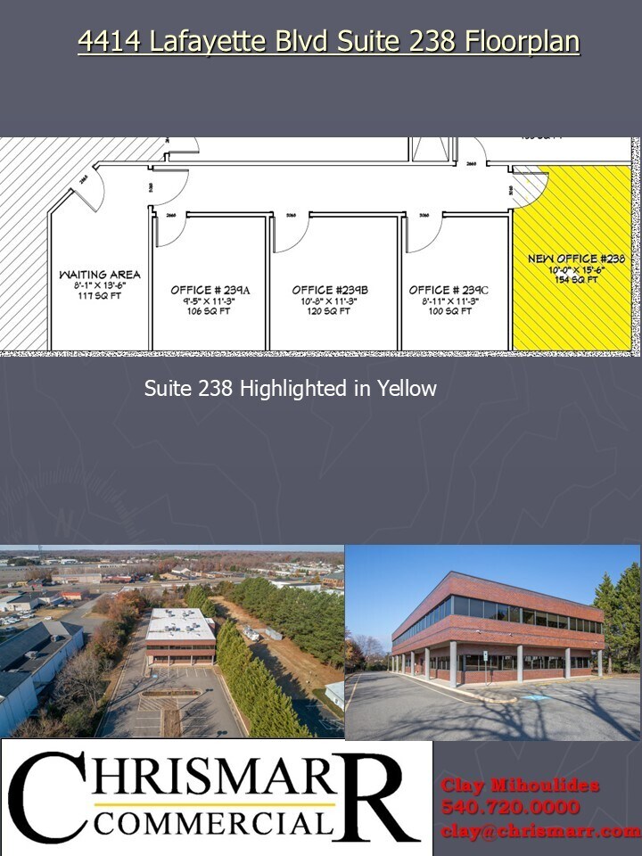 4414 Lafayette Blvd, Fredericksburg, VA à louer Plan d’étage– Image 1 sur 2