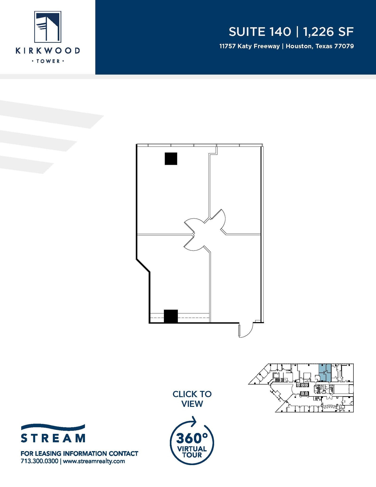 11757 Katy Fwy, Houston, TX à louer Plan d’étage– Image 1 sur 1