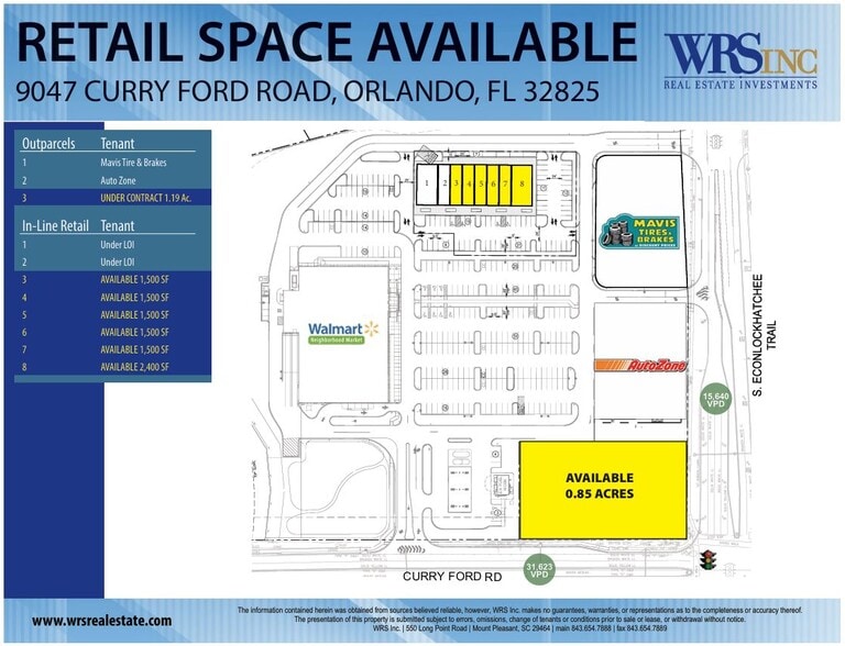 9047 Curry Ford Rd, Orlando, FL à louer - Plan de site – Image 1 sur 3