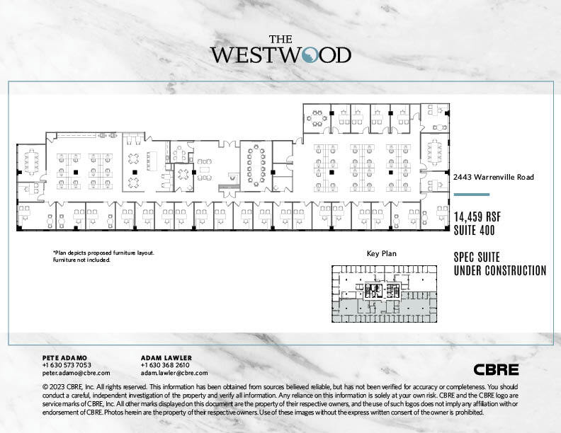 2443 Warrenville Rd, Lisle, IL à louer Plan d’étage– Image 1 sur 1