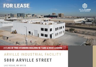 Plus de détails pour 5880 Arville Street St, Las Vegas, NV - Industriel/Logistique à louer