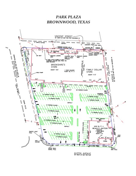 1414 Austin Ave, Brownwood, TX à louer - Plan de site – Image 2 sur 2