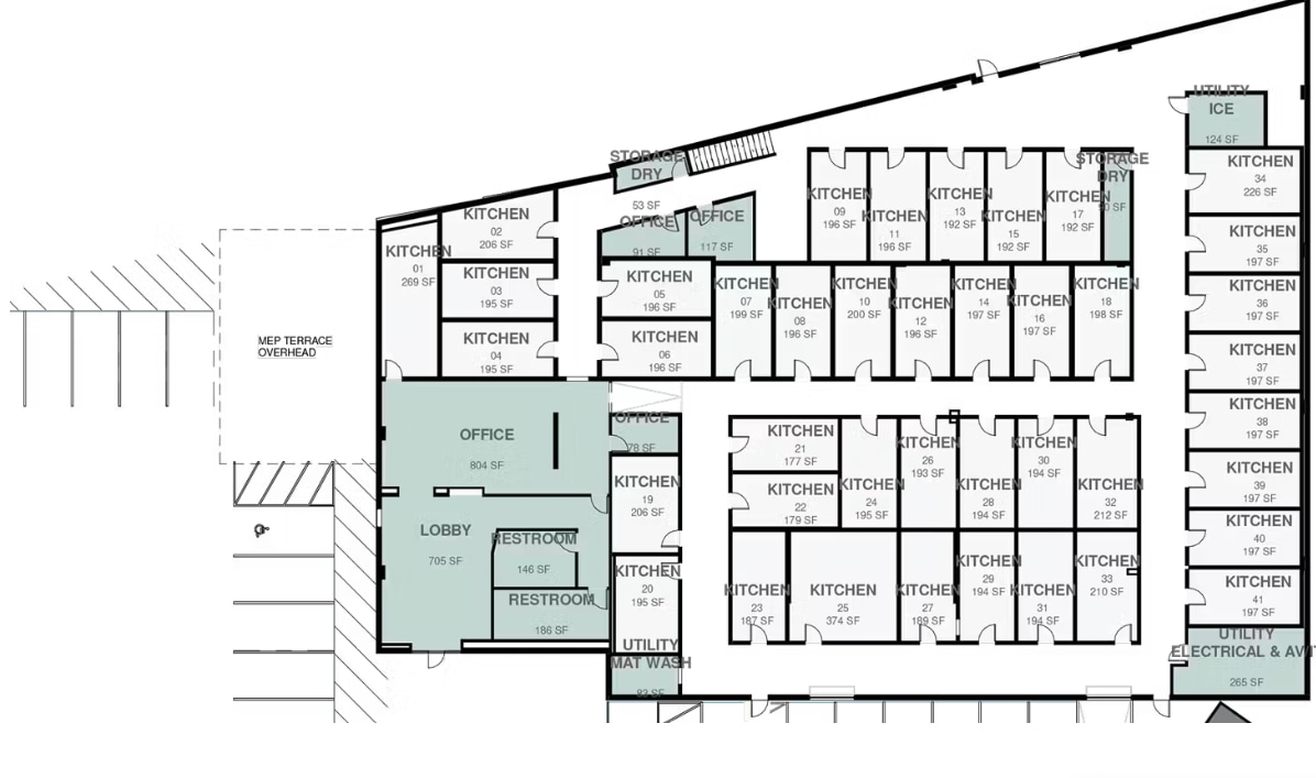 800 Forrest St NW, Atlanta, GA à louer Plan d’étage– Image 1 sur 6