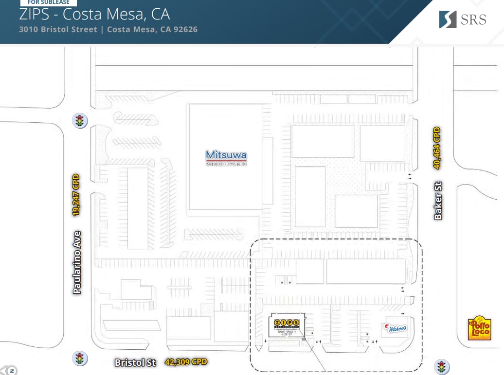 3010 S Bristol St, Costa Mesa, CA à louer Plan de site– Image 1 sur 1