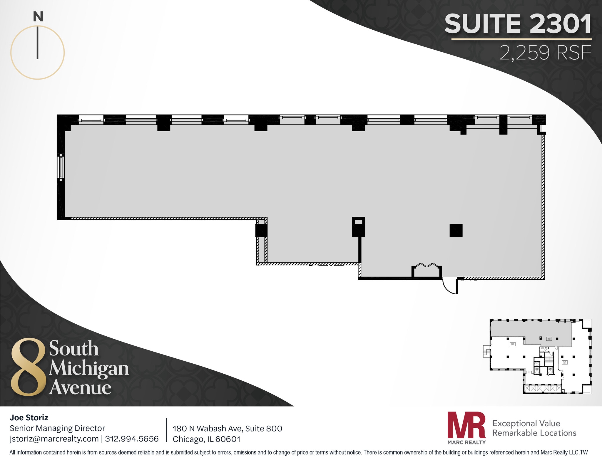 8 S Michigan Ave, Chicago, IL à louer Plan d’étage– Image 1 sur 4
