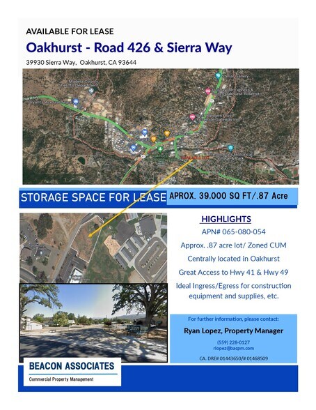 39930 Sierra Way, Oakhurst, CA à louer - Photo de l’immeuble – Image 1 sur 1