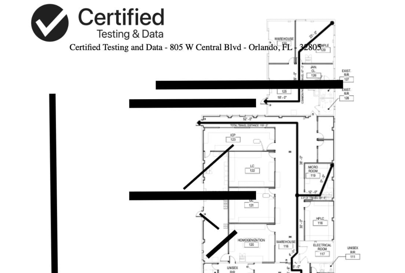 805 W Central Blvd, Orlando, FL à louer Plan d’étage– Image 1 sur 1