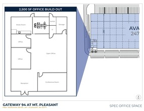 11907 Meridian Dr, Mount Pleasant, WI à louer Plan d’étage– Image 2 sur 2