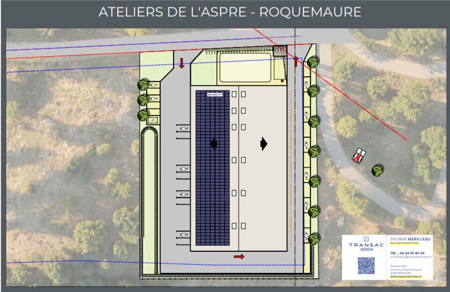 Local d'activités dans Roquemaure à vendre - Plan de site – Image 2 sur 3
