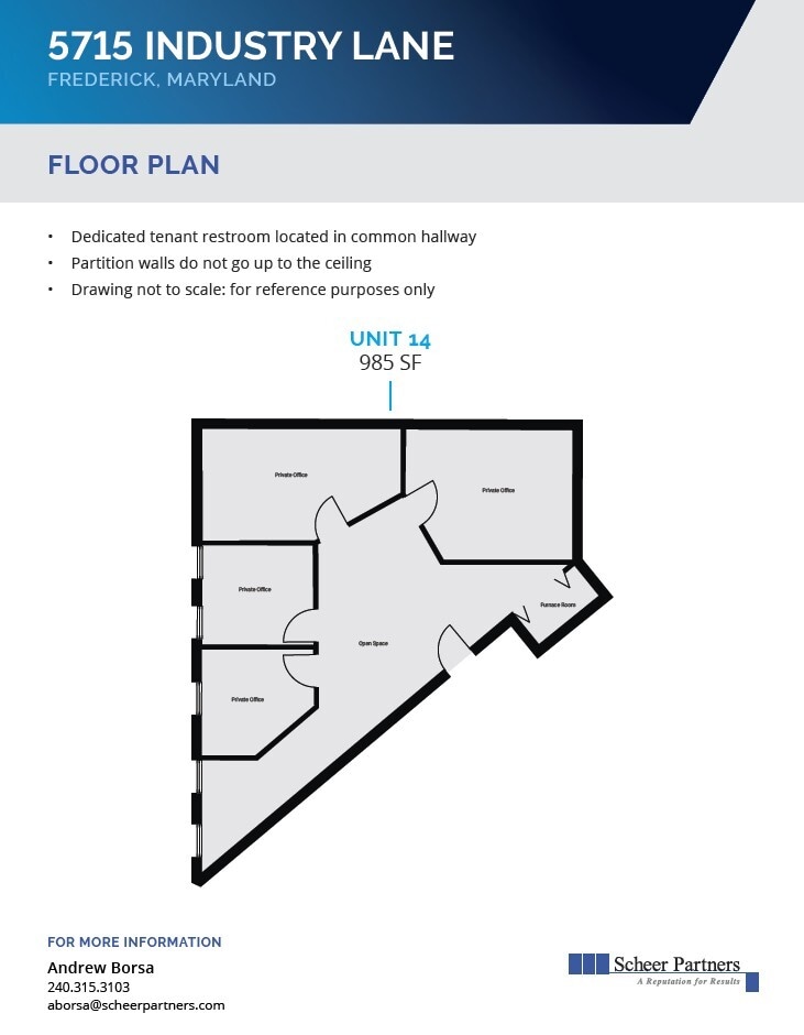 5715 Industry Ln, Frederick, MD à louer Plan d’étage– Image 1 sur 1