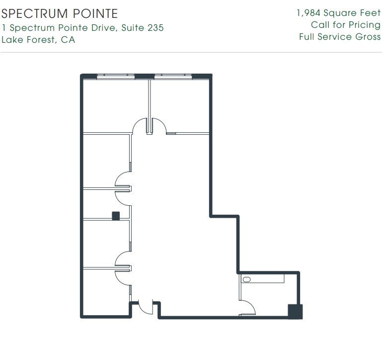 1 Spectrum Pointe Dr, Lake Forest, CA à louer Plan d’étage– Image 1 sur 1