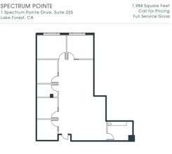 1 Spectrum Pointe Dr, Lake Forest, CA à louer Plan d’étage– Image 1 sur 1